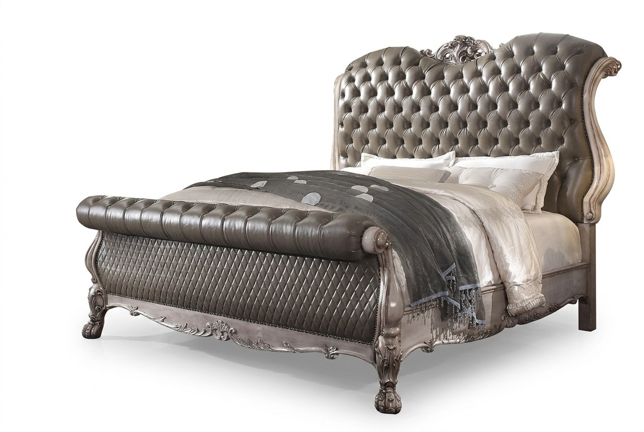 Bett Doppel Betten Hotel 180x200 Italienische möbel Luxus Barock Schlafzimmer