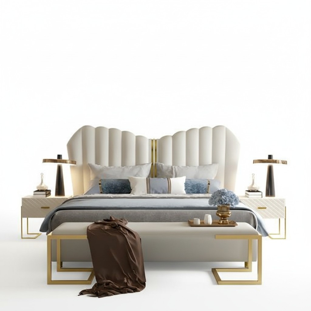 Bett Doppelbett Betten 180 x 200 Möbel Einrichtung Schlafzimmer Design Neu