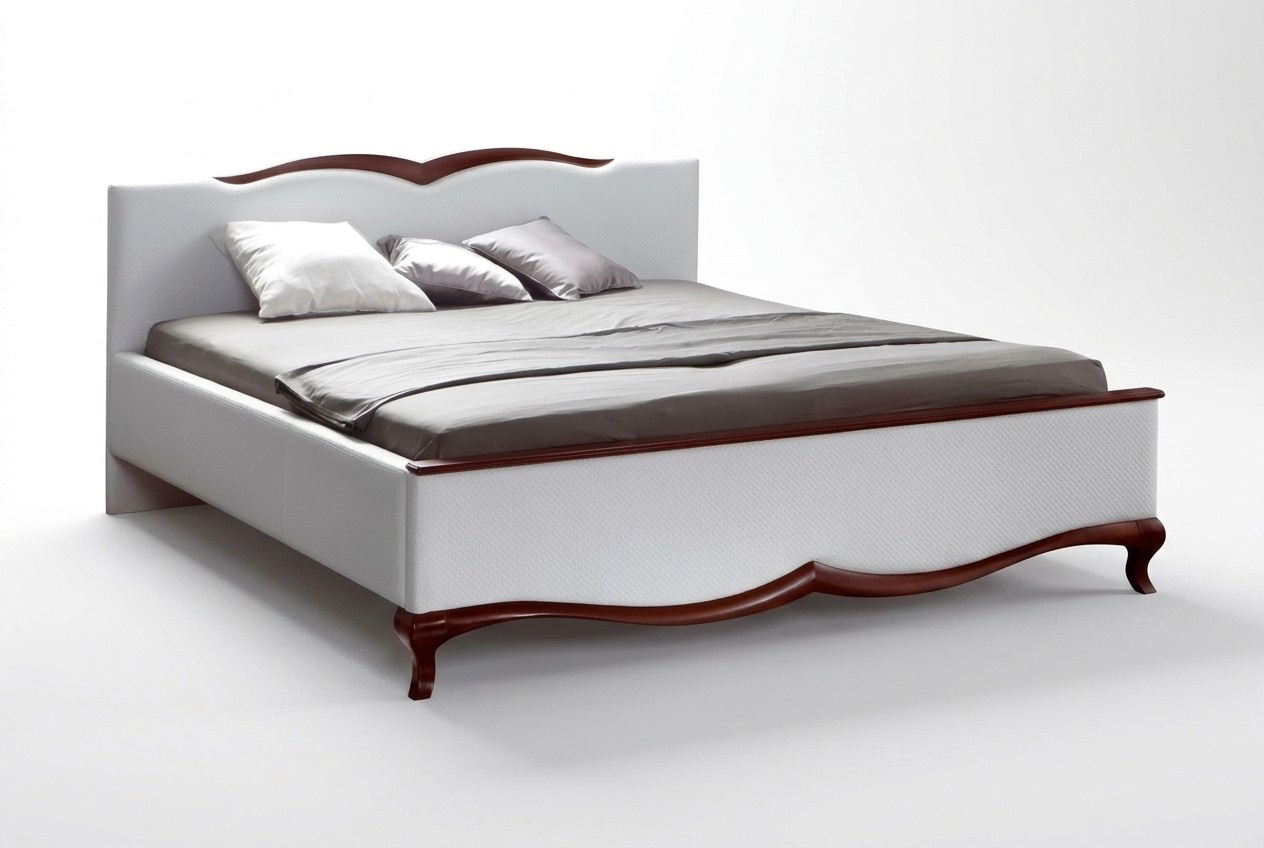 Bett Doppelbett Holzbett Polsterbett Schlafstätte Komfortbett Zweibett