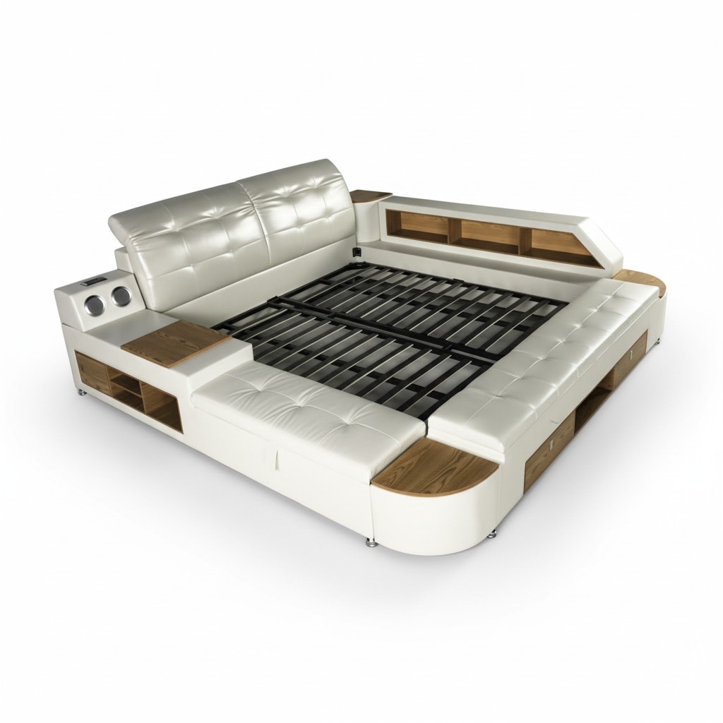 Bett Multifunktion All in One Funktionsbett Sofa Betten Doppelbett Schlafzimmer