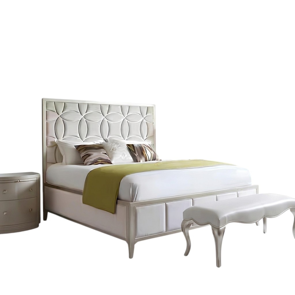 Bett Nachttisch 2x Schlafzimmer 3 tlg. Set Design Luxus Betten Komplette Konsole