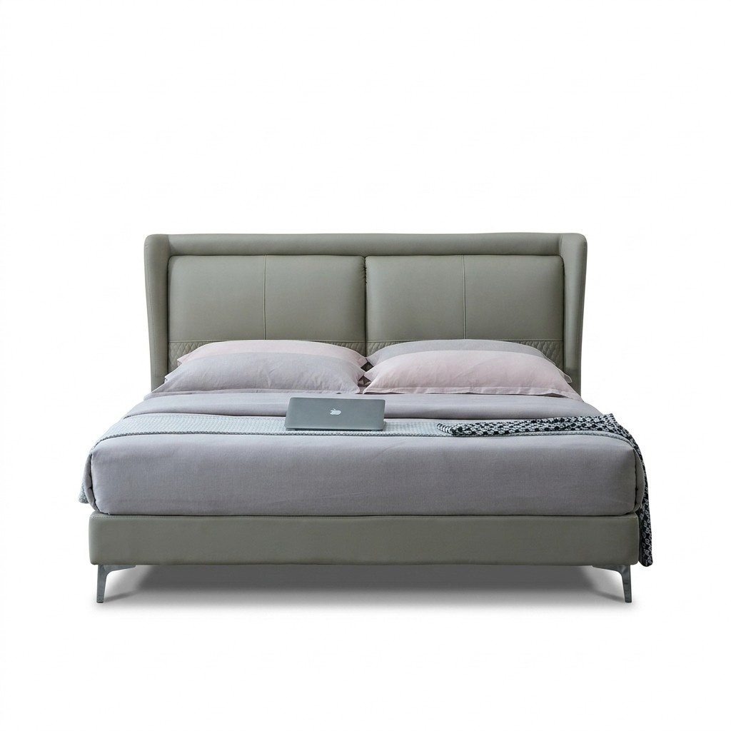 Bett Polster Design Luxus Doppel Hotel Betten Ehe Schlaf Zimmer Textil 180x200.cm