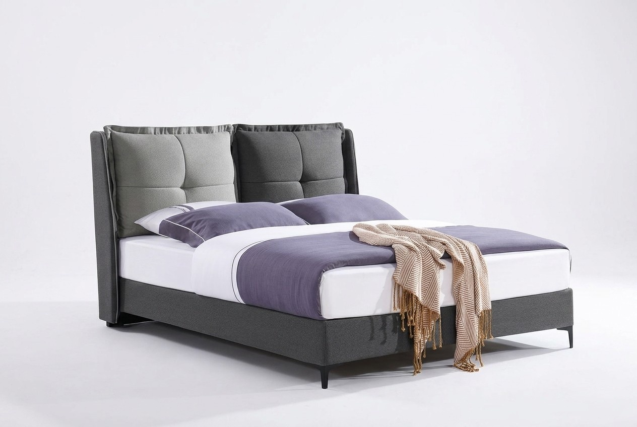 Bett Polster Design. Luxus Doppel Hotel Betten Ehe Schlaf Zimmer Leder 180x200cm