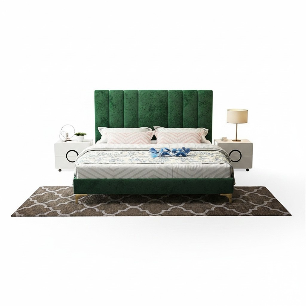 Bett Polster Design Luxus Doppel Hotel Betten Ehe Schlaf Zimmer Leder 180x200cm !