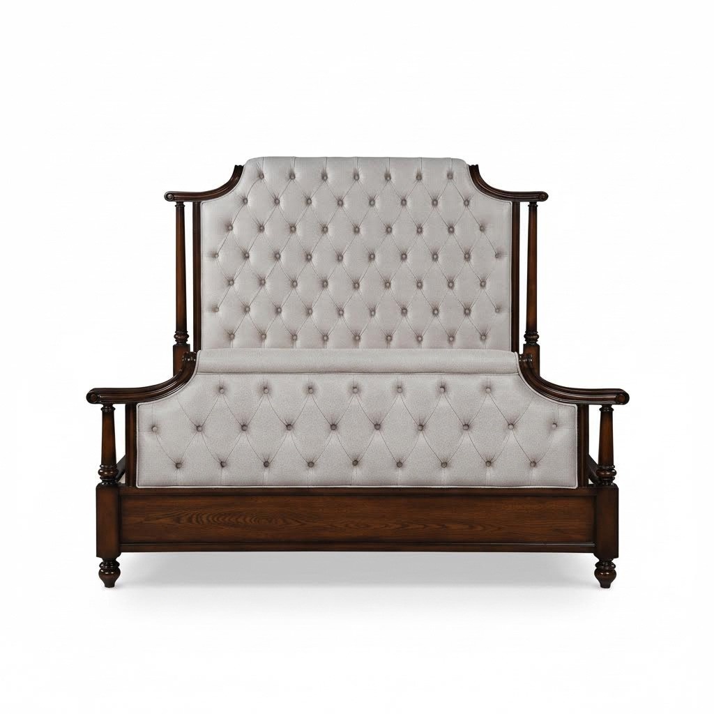 Bett Polster Design Luxus Doppel Hotel Betten Schlaf Zimmer Leder Chesterfield