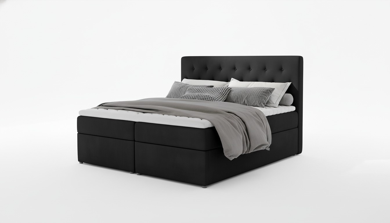 Bett Polster Design Luxus Hotel Betten Ehe 180x200cm Schlaf Zimmer Stoff Doppel