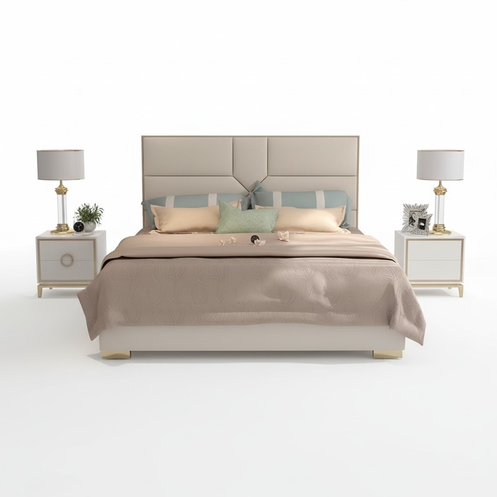 Bett Polster Design Luxus Hotel Betten Ehe 180x200cm Schlaf Zimmer Leder Doppel