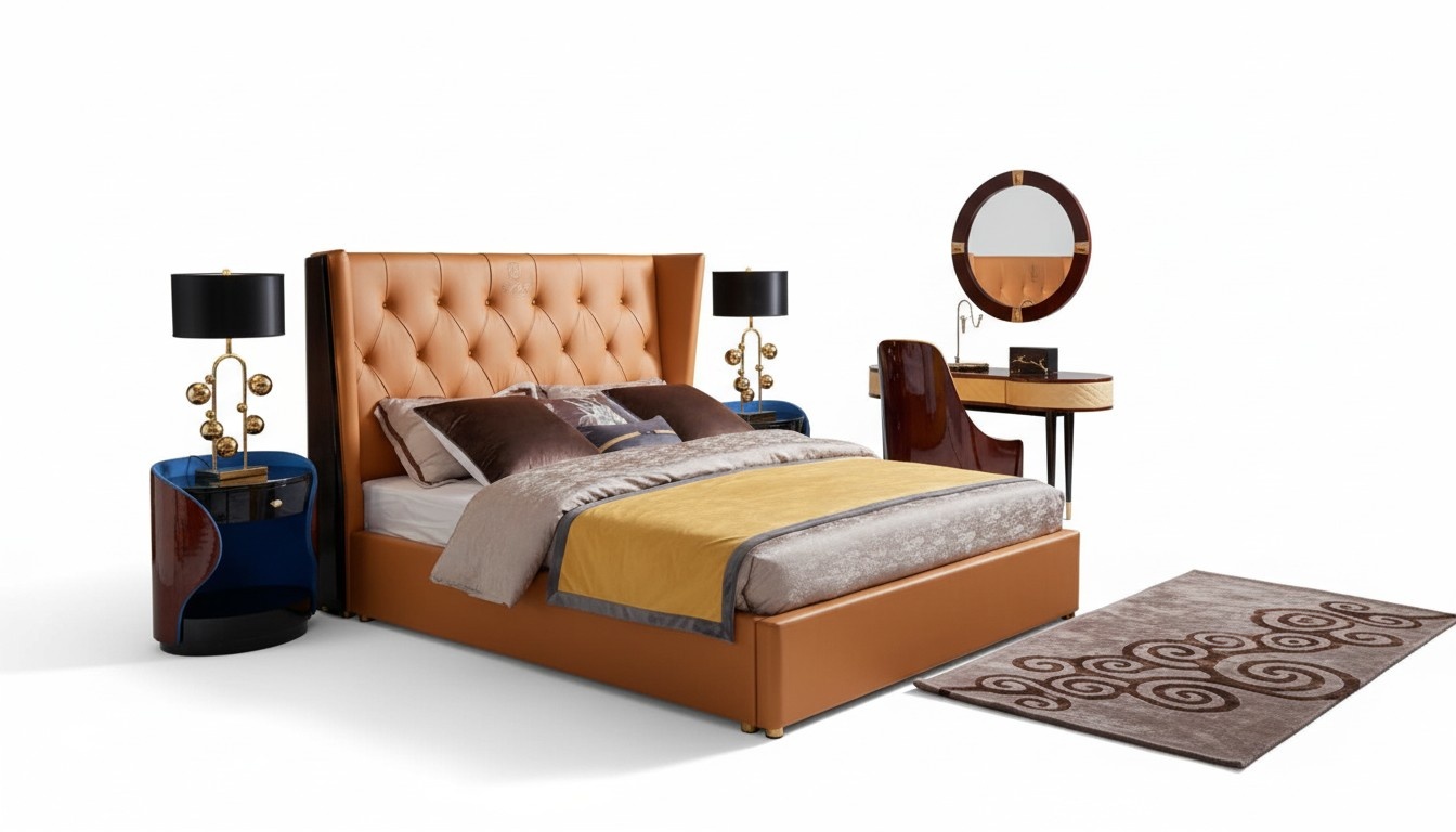 Bett Polster Design Luxus Doppel Hotel Betten Luxus Hotel 180x200 Chesterfield