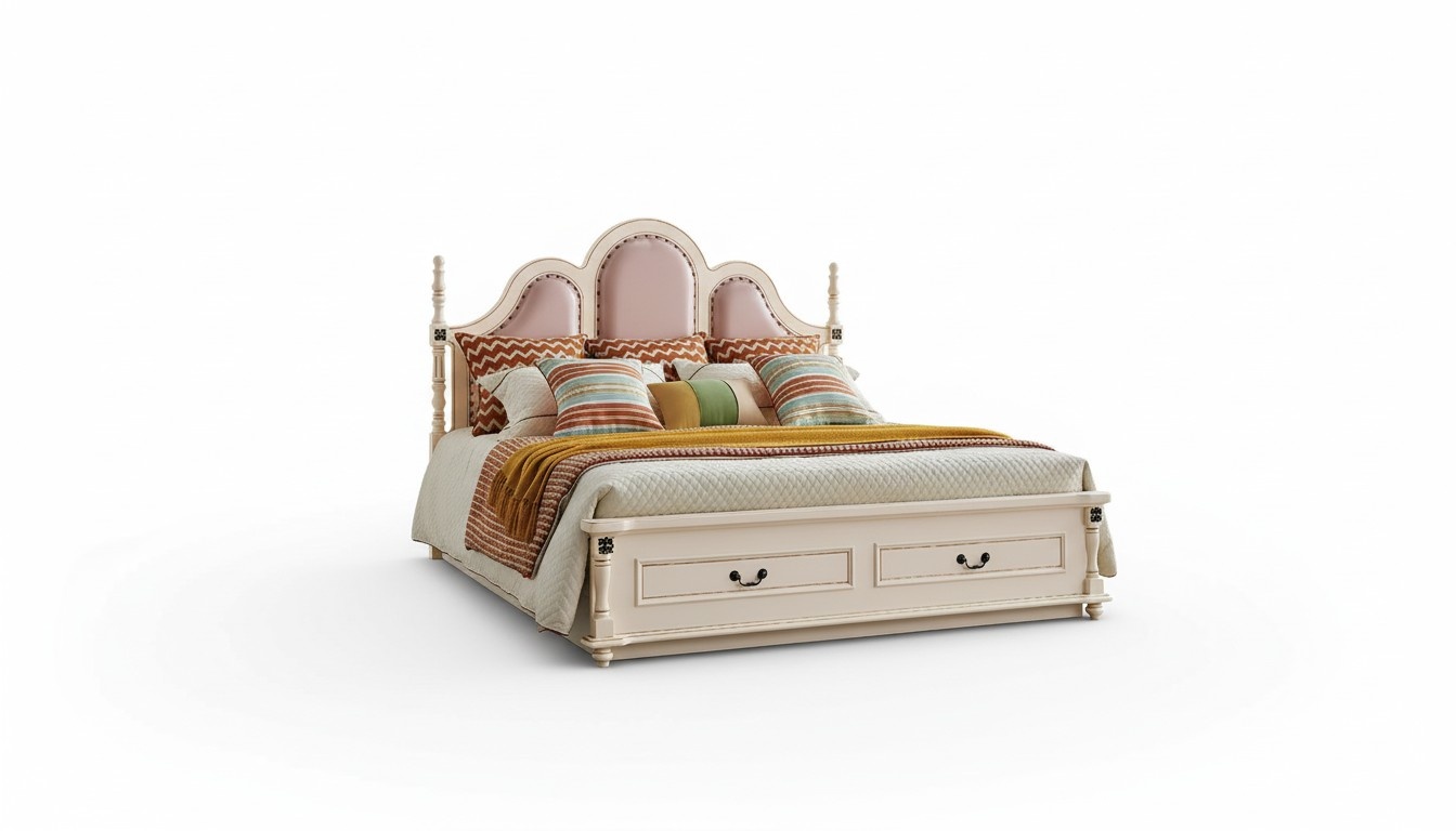 Bett Polster Design Luxus Doppel Hotel Betten Schlafzimmer 180x200 cm Holz Neu