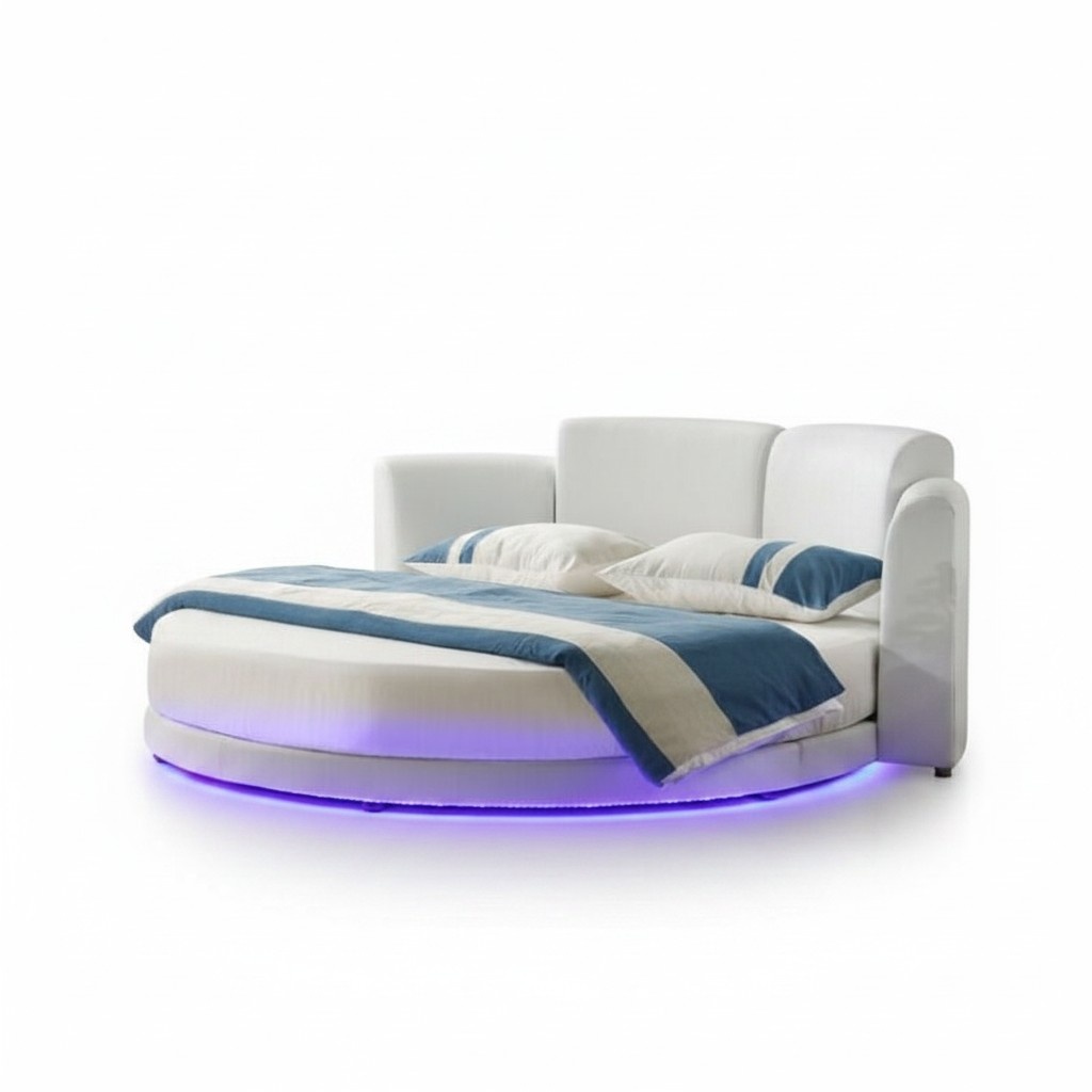 Bett Rund Betten Doppel Luxus Schlafzimmer Möbel Rundes Hotel Gestell Neu