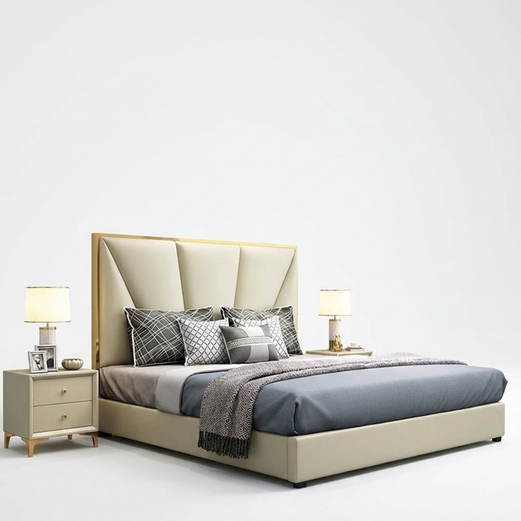Bett Schlafzimmer Set Design Möbel Luxus Betten 2x Nachttisch 3tlg Bettgestell.
