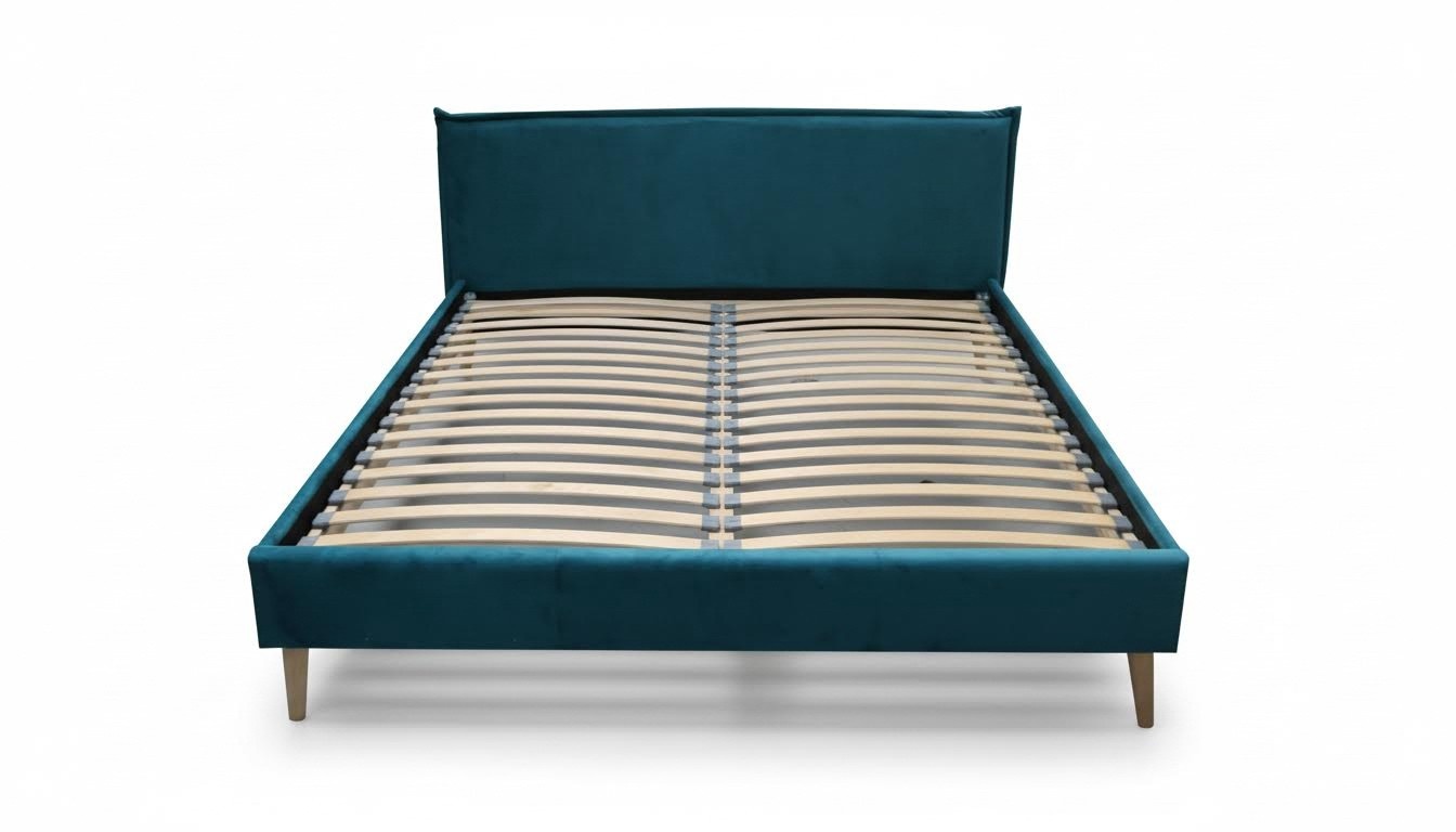 Betten Hotel Design Bett Doppel Ehe Modernes Gestell Schlaf Zimmer Luxus Grün