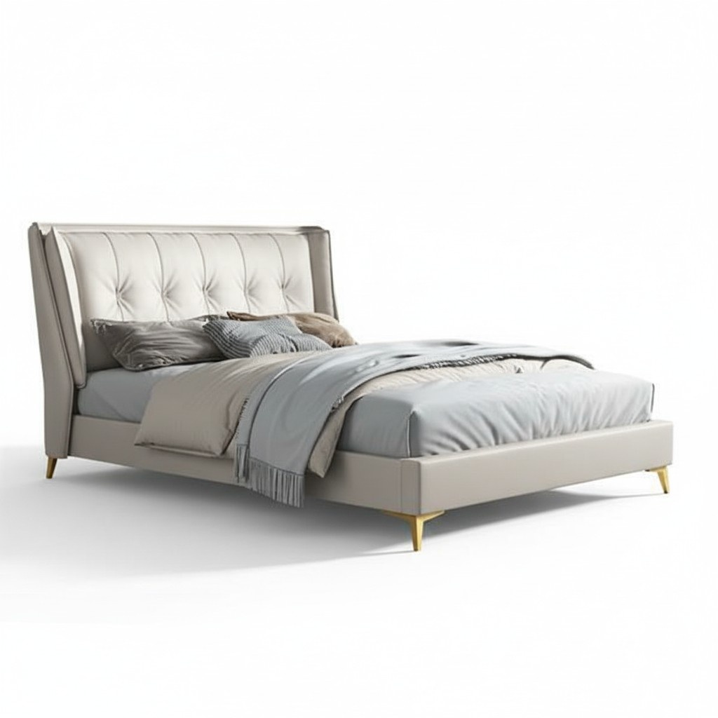 Betten Leder Hotel Luxus Polster Italienische Möbel Designer Bett Schlafzimmer