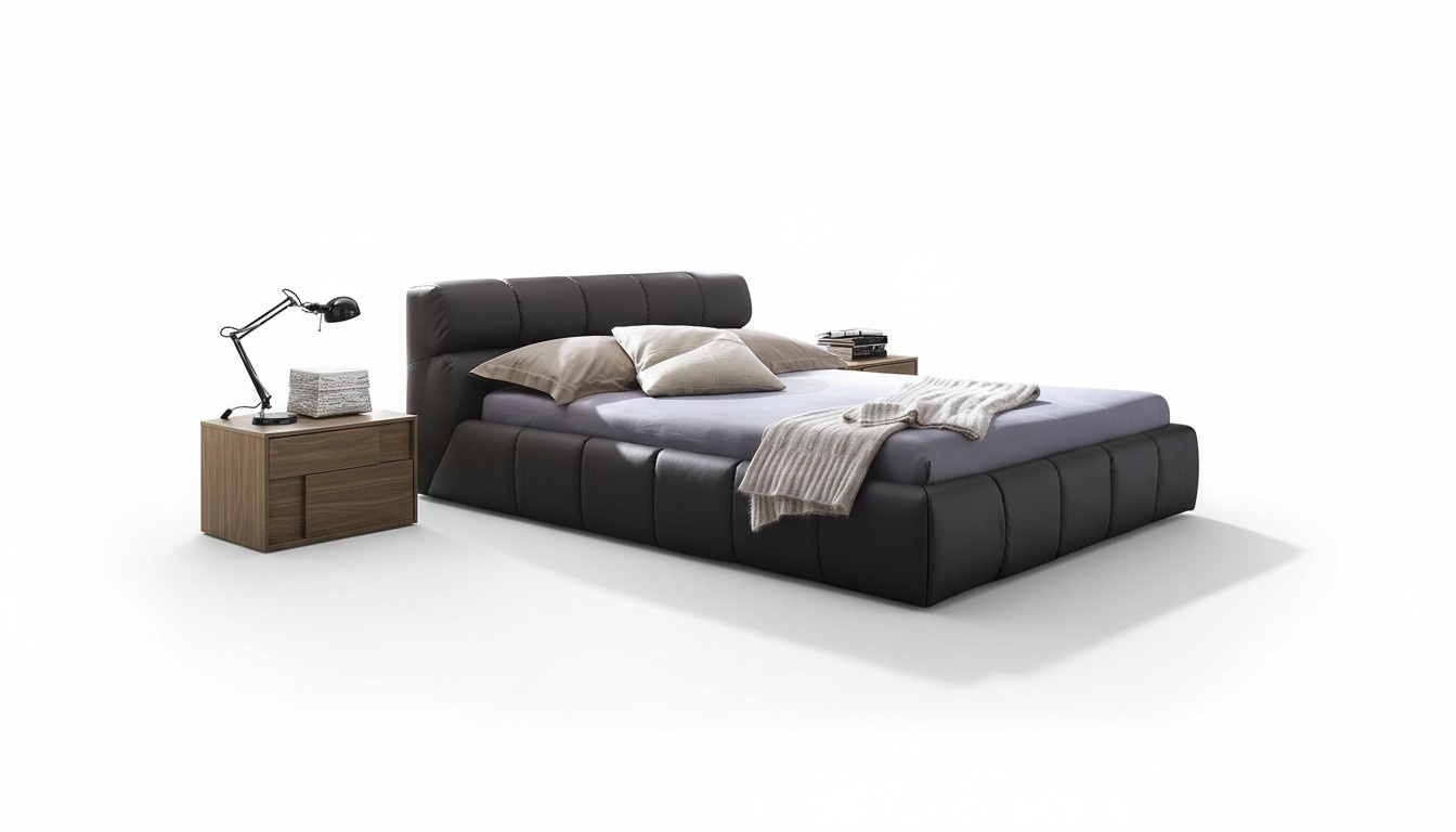 Betten Schlaf Zimmer Leder 180x200cm Neu Bett Polster Design Luxus Doppel Hotel