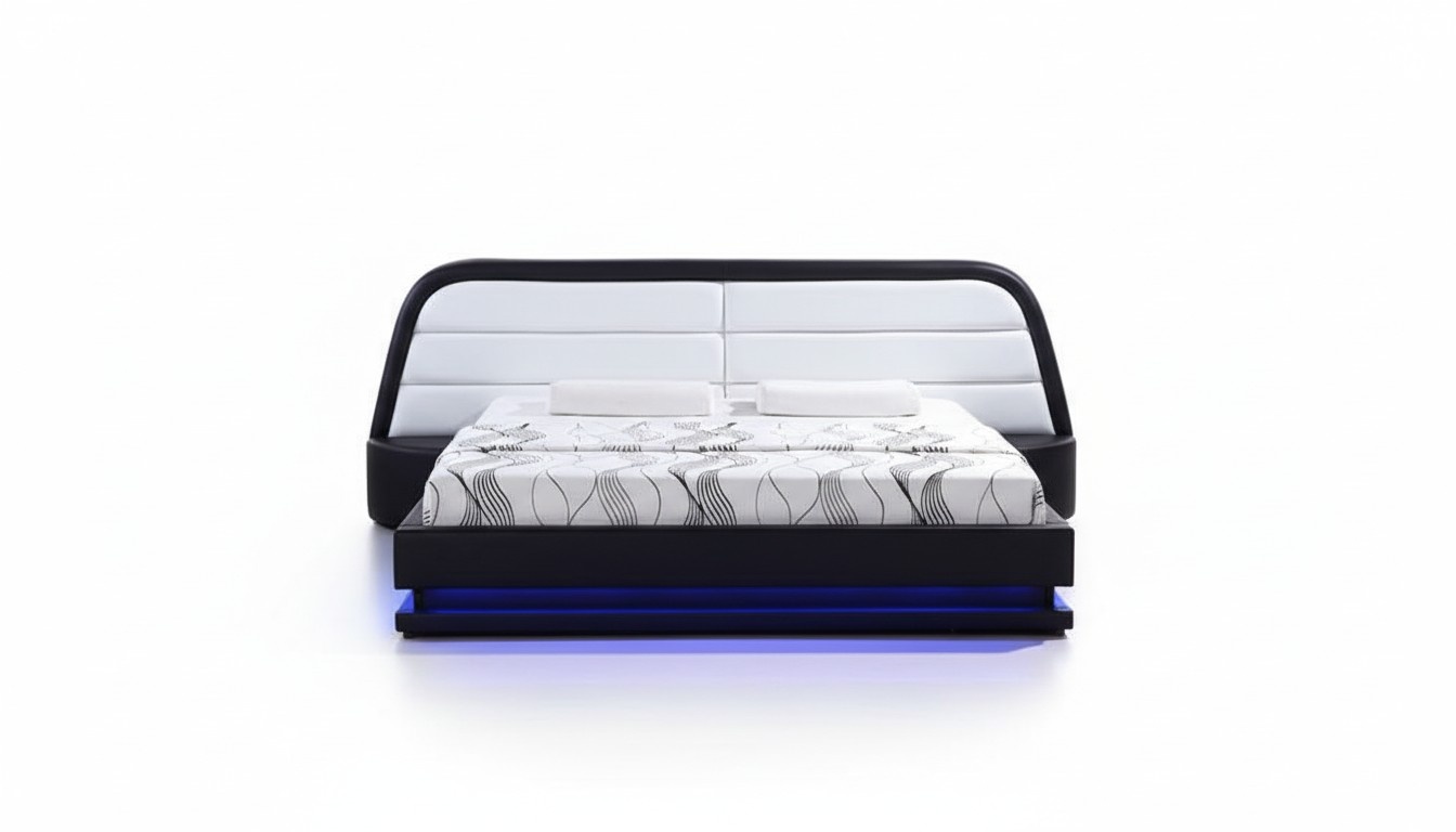 Betten Textil Leder Hotel Luxus Polster Design Holz Designer Bett Schlafzimmer