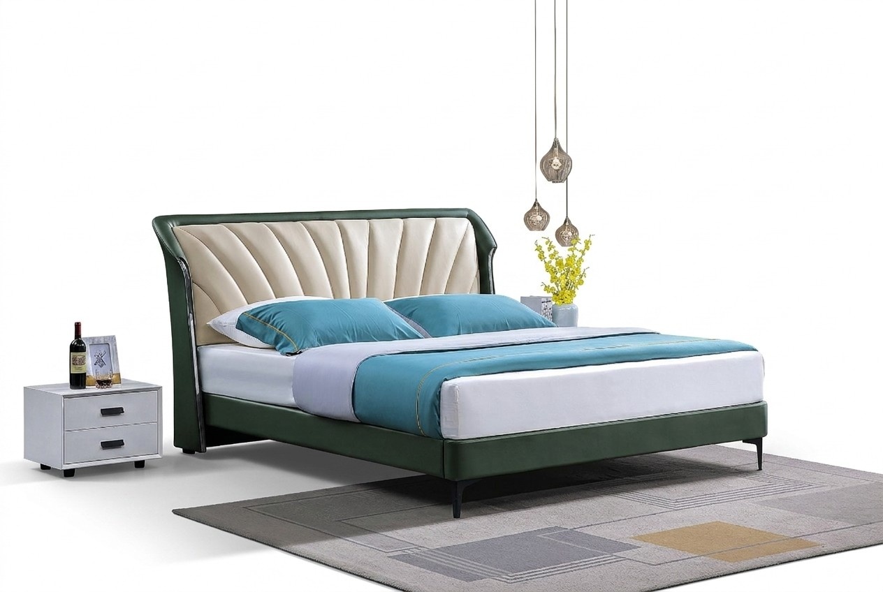 Bettgestell Stoff Möbel Luxus Moderne Betten Bett Textil Schlafzimmer Design Neu