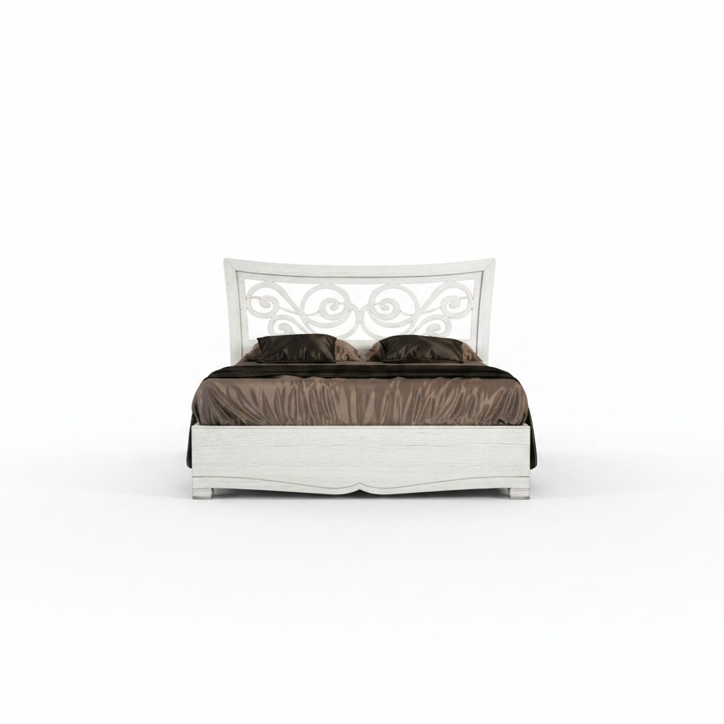 Bettgestelle Bett Doppelbett Betten Polster Holz Designer Doppel Bettrahmen Weiß