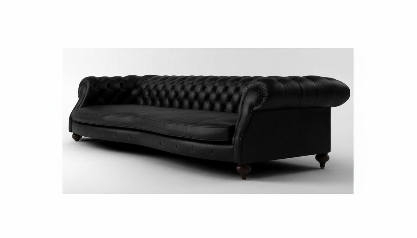 BIG SOFA 250cm Polster Couch SOFORT LIEFERBAR LEDERSOFA XXL DESIGN CHESTERFIELD