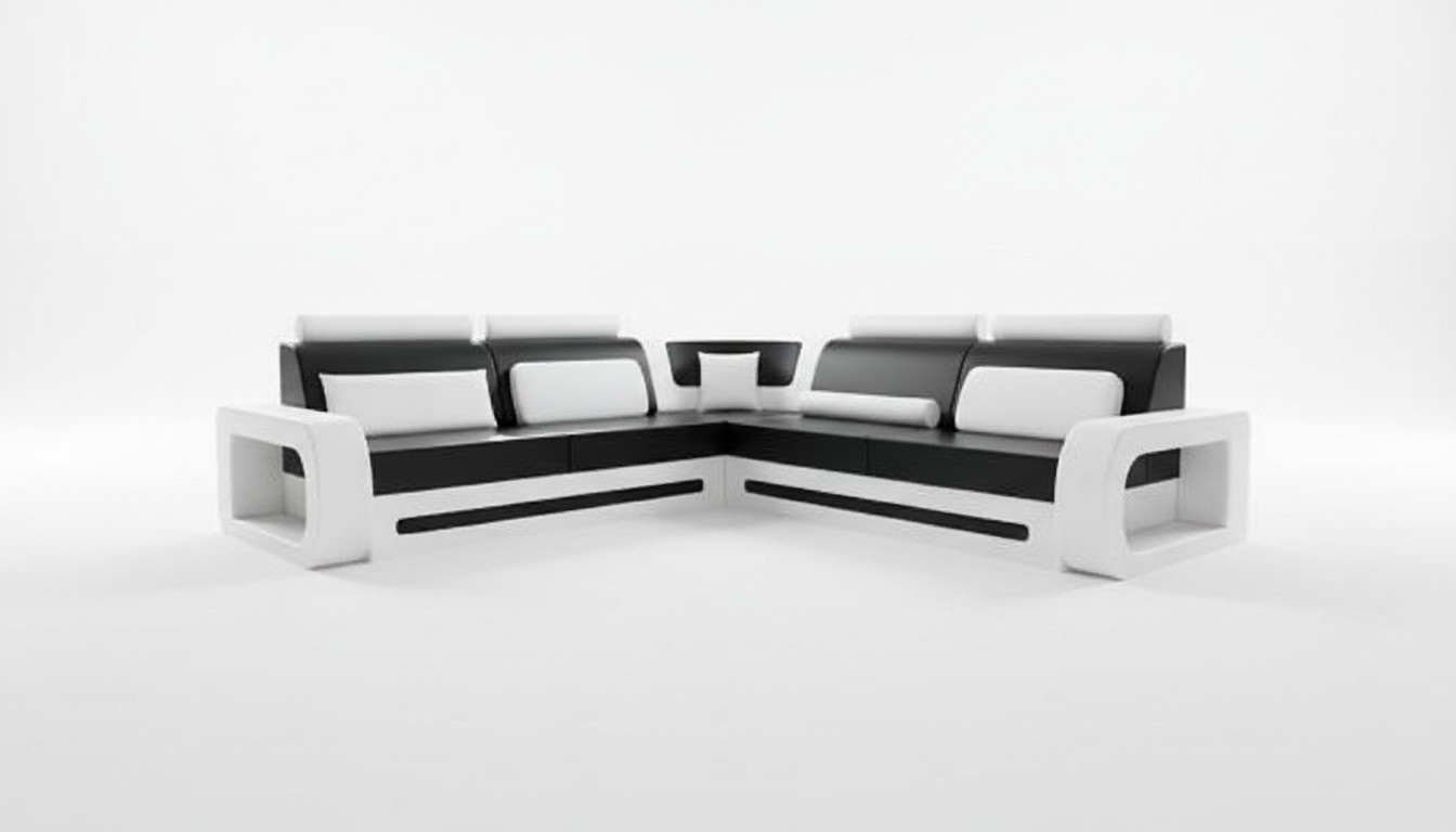 BIG LEDERCOUCH MIT BETTFUNKTION WOHNLANDSCHAFT SOFA LEDERSOFA ECKSOFA SCHLAFSOFA