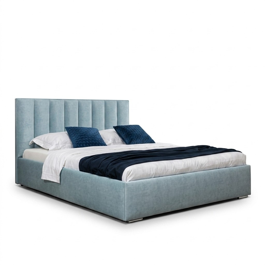 Blaues Bett Moderne Bettgestelle Polster Möbel Luxus Hotel Betten Schlafzimmer