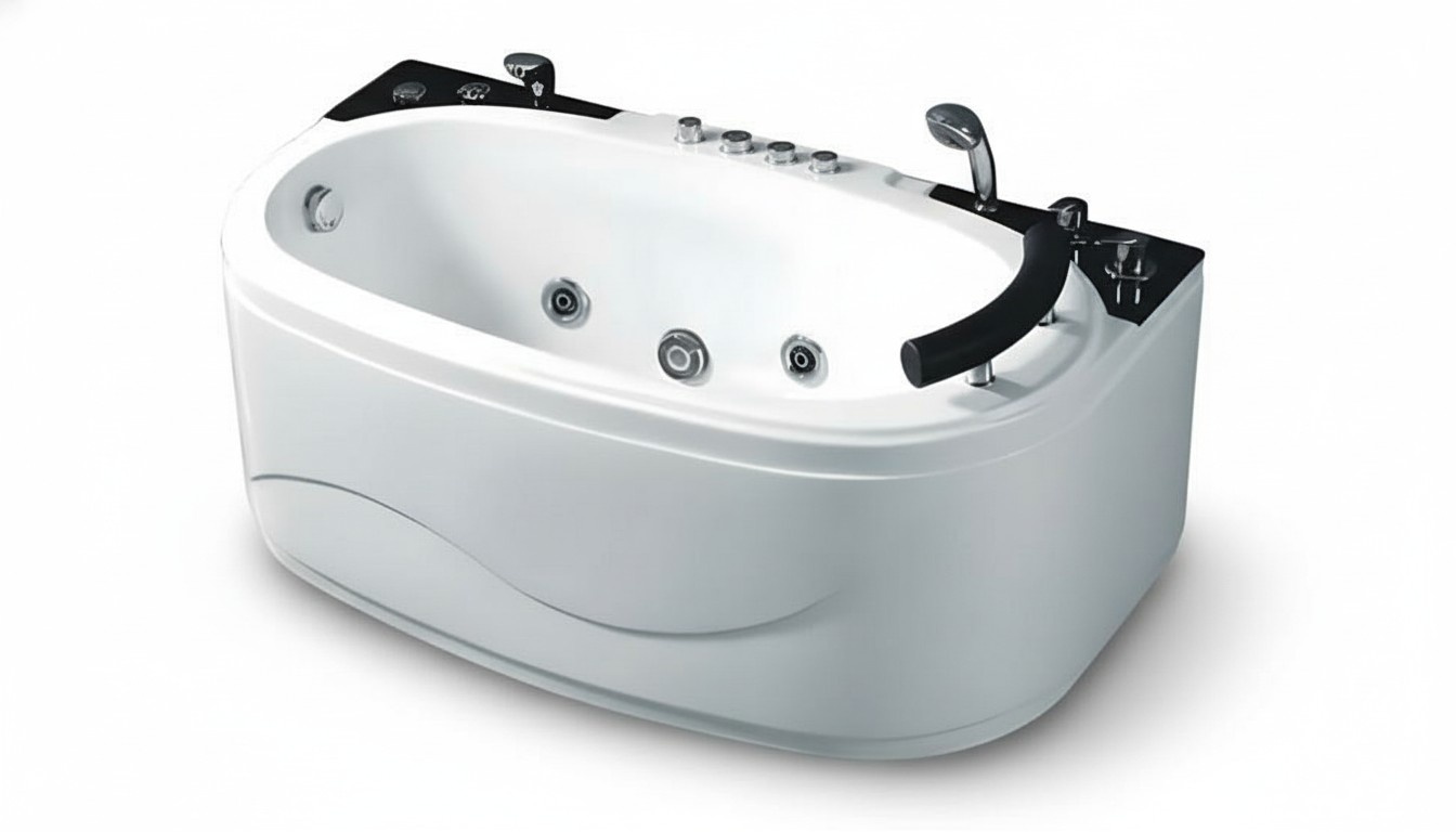 Blubberbad Whirlpool Hydromassagewanne Massagebad Luxuswanne 170x85 cm