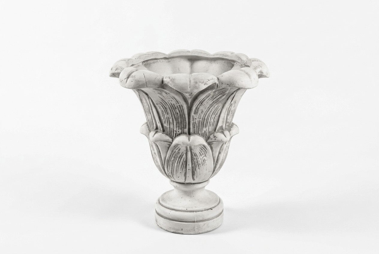 Blumenkorb Blumen Vase Gefäss Garten Terrasse Dekoration Statue Figuren