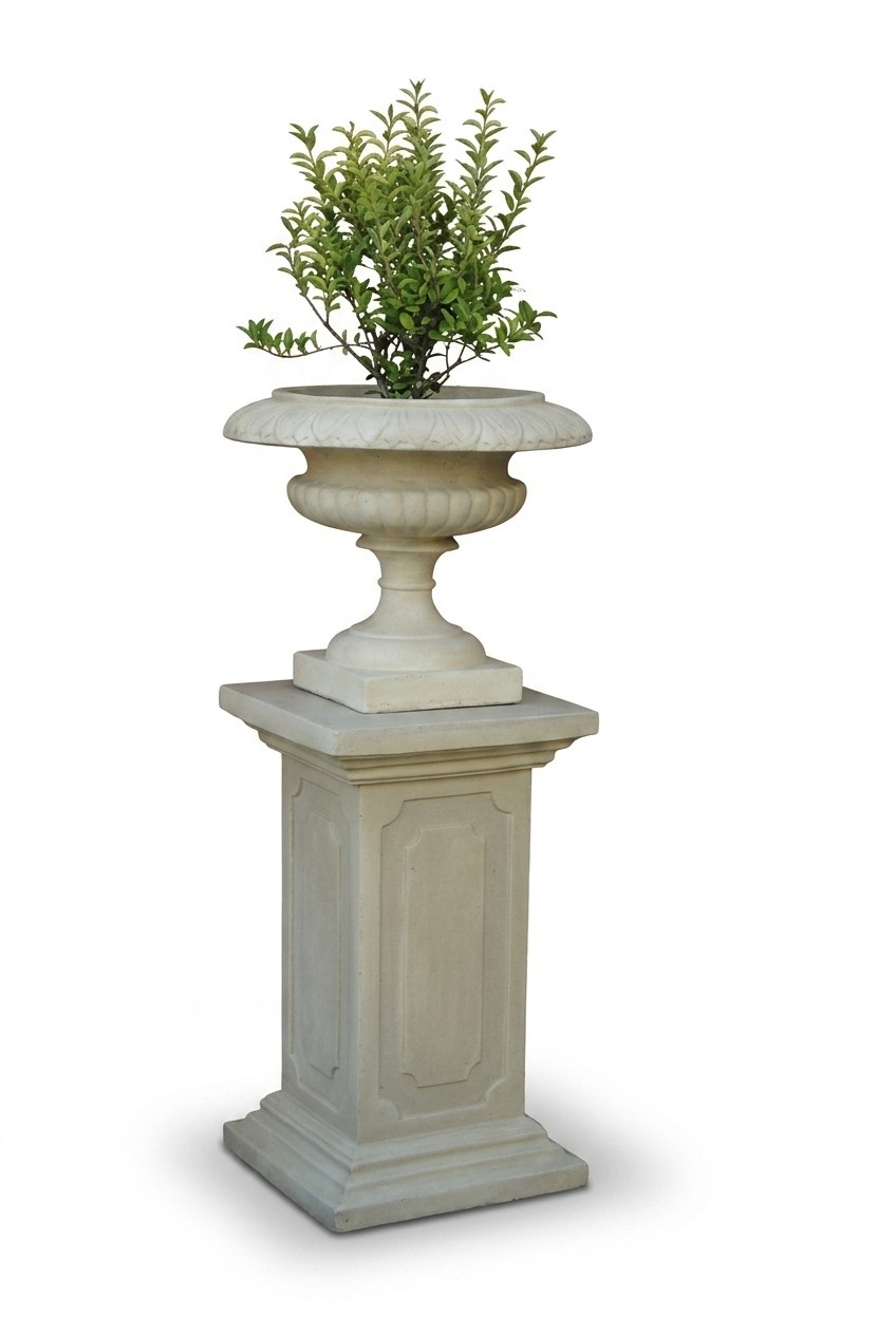 Blumenkorb Blumen Vase Gefäss Garten Kasten Terrasse Dekoration Statue