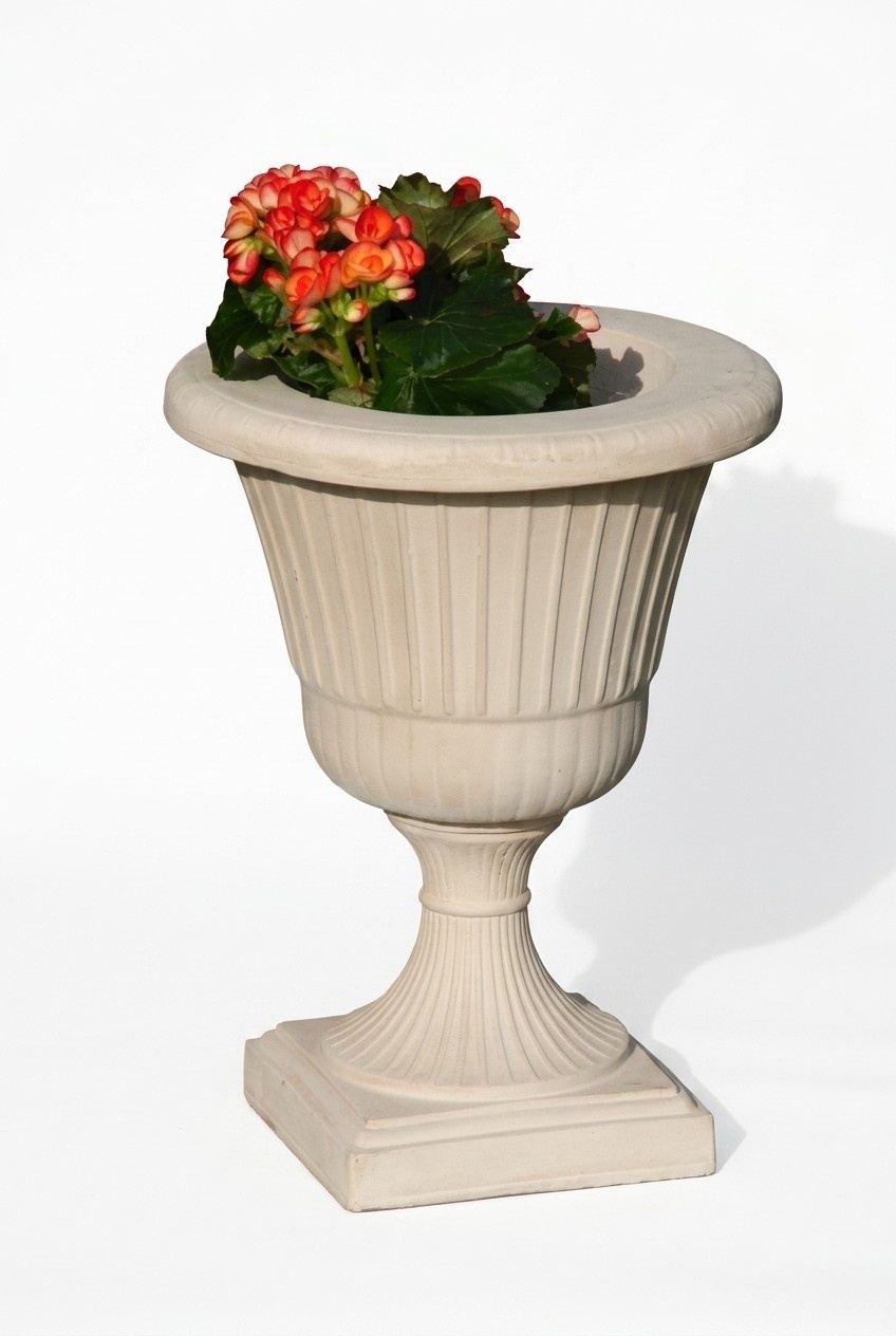 Blumenkorb Blumen Vase Gefäss Garten Terrasse Dekoration Statue Figuren