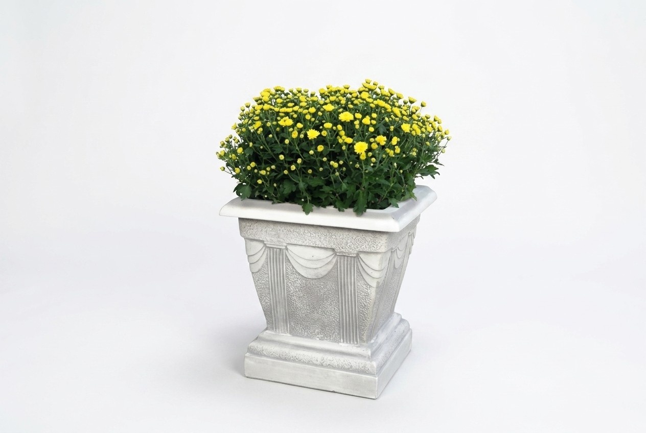 Blumenvase Blumen Kasten Garten Stein Dekoration Deko Blumen Gefäss