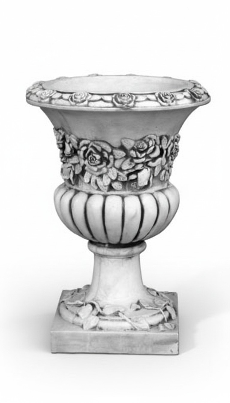 Blumenvase Blumen Kasten Garten Stein Dekoration Deko Blumen Gefäss