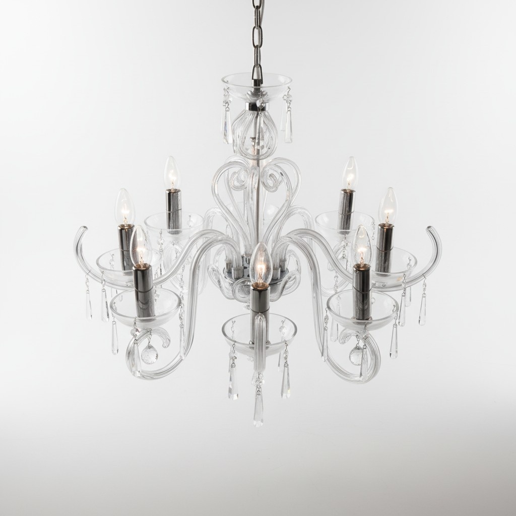 Bohemia Modern Leuchte Decken Leuchte Leuchter Kristall Lampe Kronleuchter