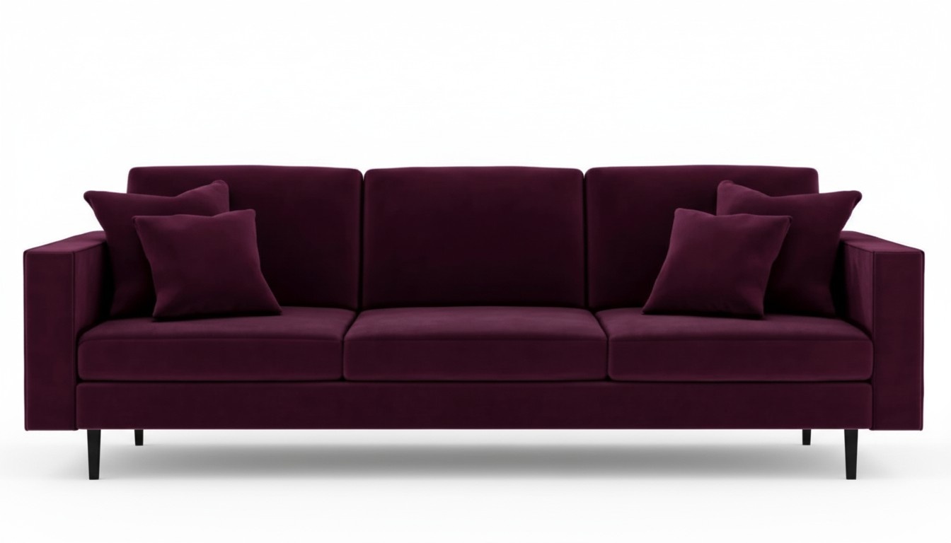Bordaux Weinrot Stoff Wohnzimmer Sofas Italienische Möbel Design Couchen Polster