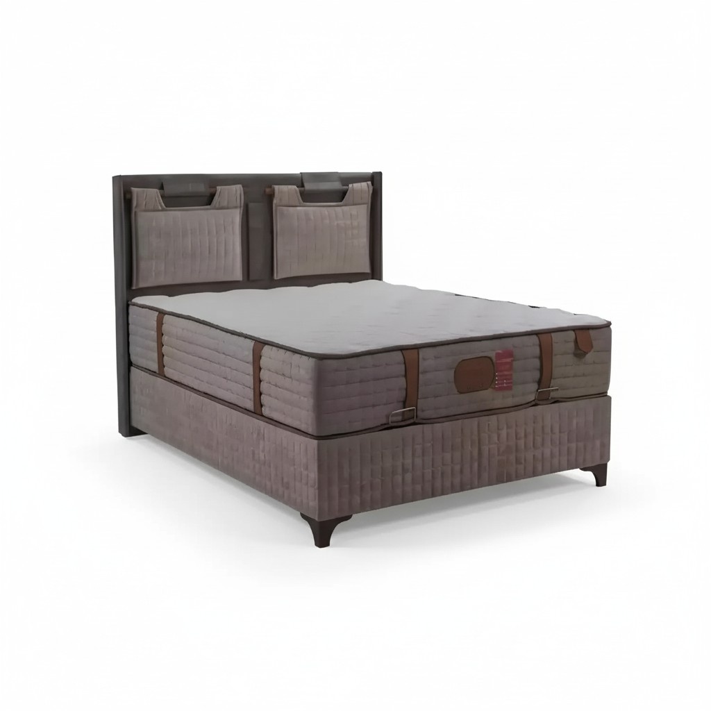 Boxspring Betten Polsterbett Design Hotel Doppelbett Luxus Design 200x200cm NEU