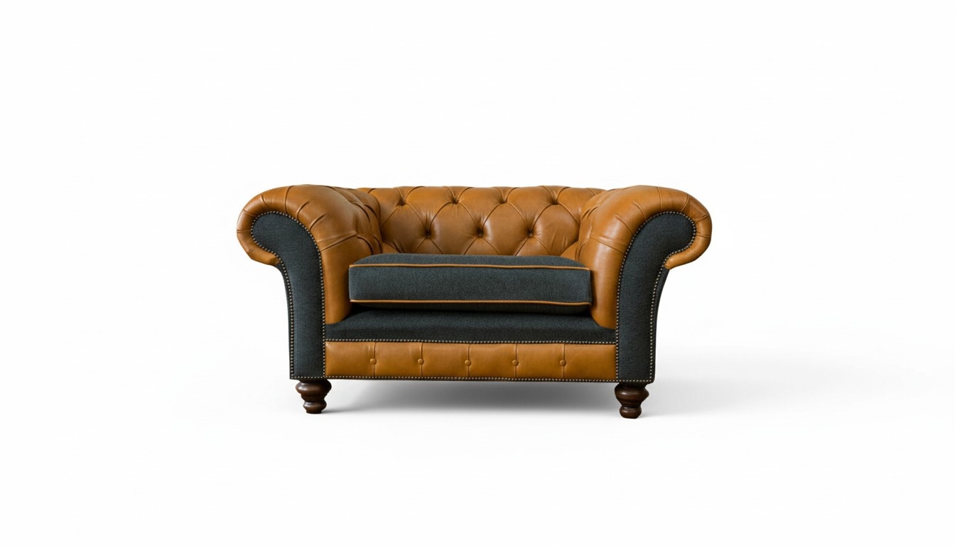 Braun Design Hotel Lounge Club Sessel Polster Stühle Wohnzimmer Moderne Möbel