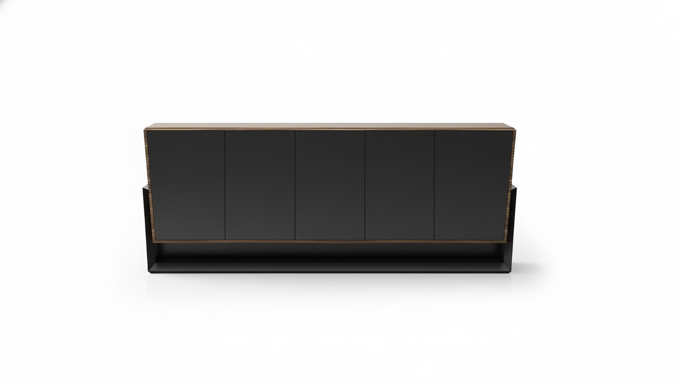 Braune Holz Konsole modern elegant für Flur und Wohnzimmer