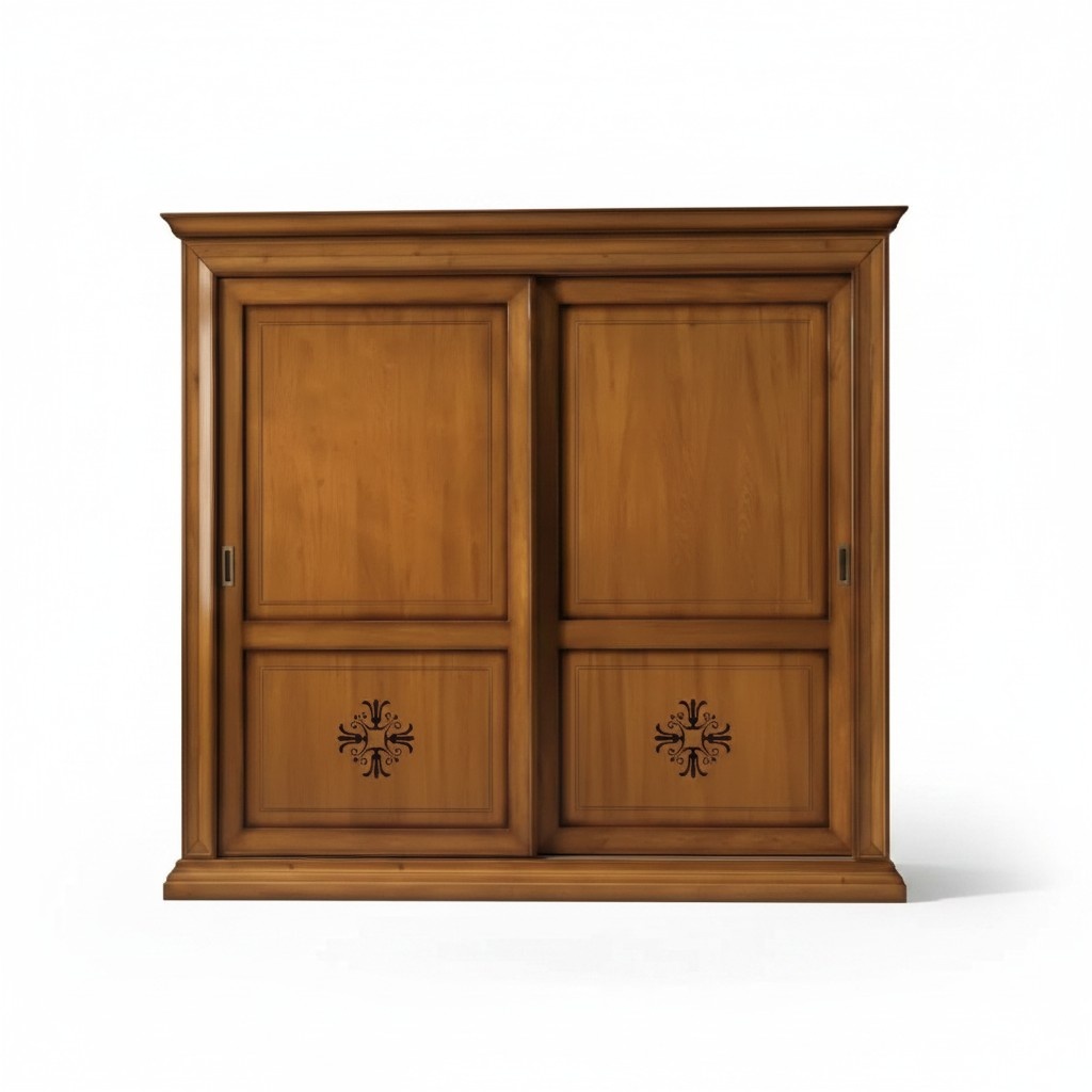 Brauner Kleiderschrank Holz Schrank Klassischer Designer Möbel Neu