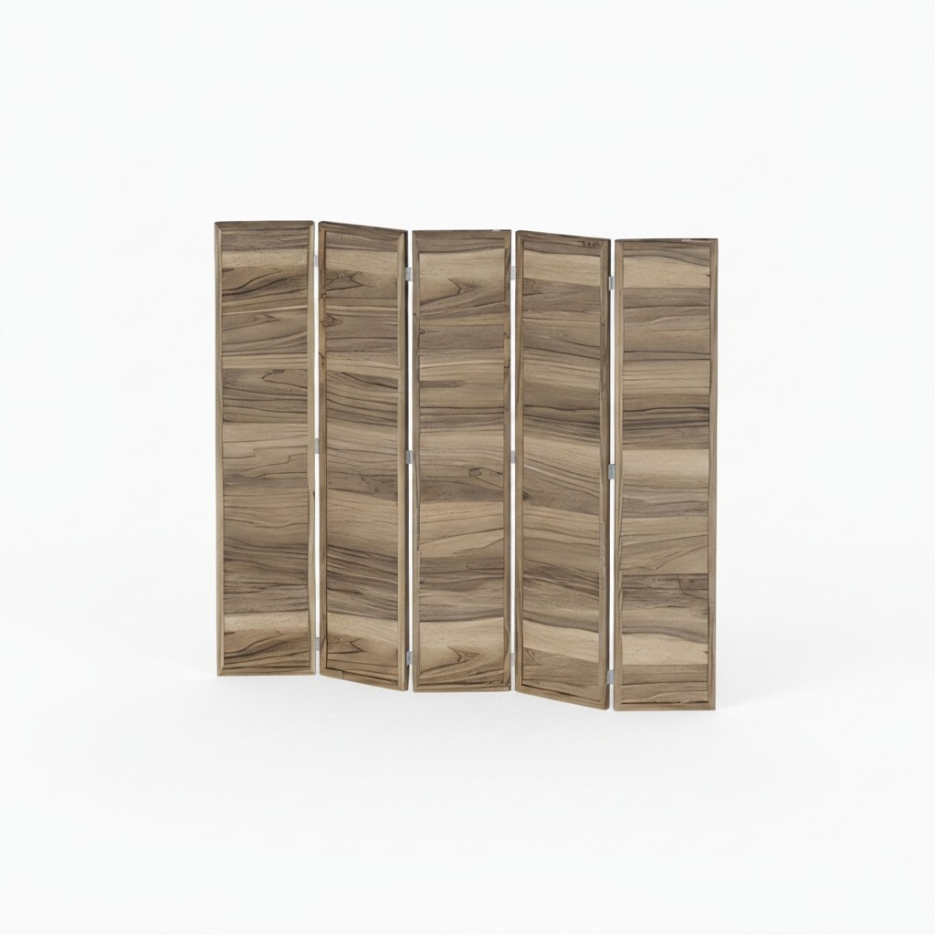 Brauner Raumteiler aus MDF modern und stilvoll