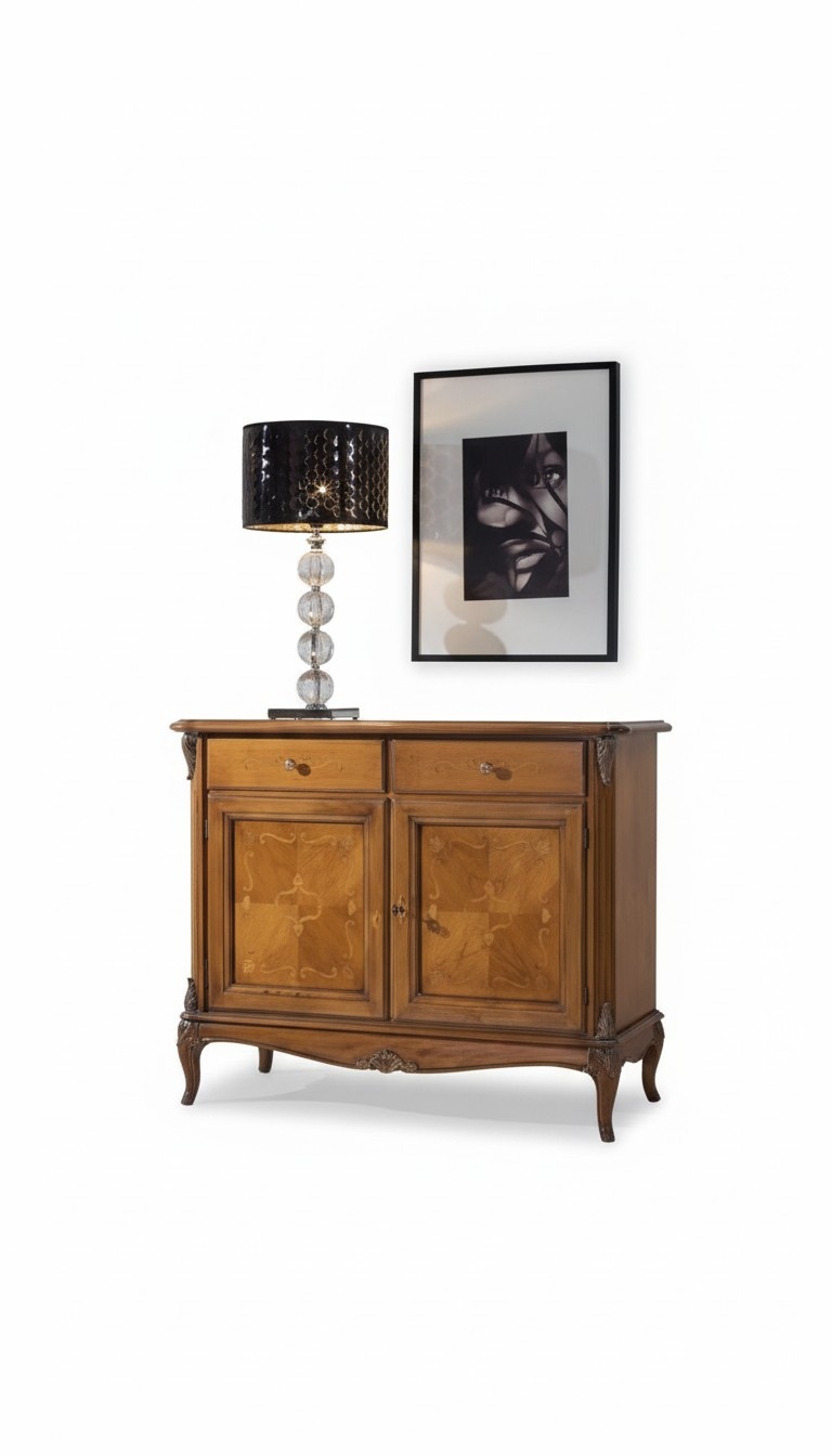 Braunes Sideboard Kommode Schränke Holz Luxus Wohnzimmer Möbel Schrank