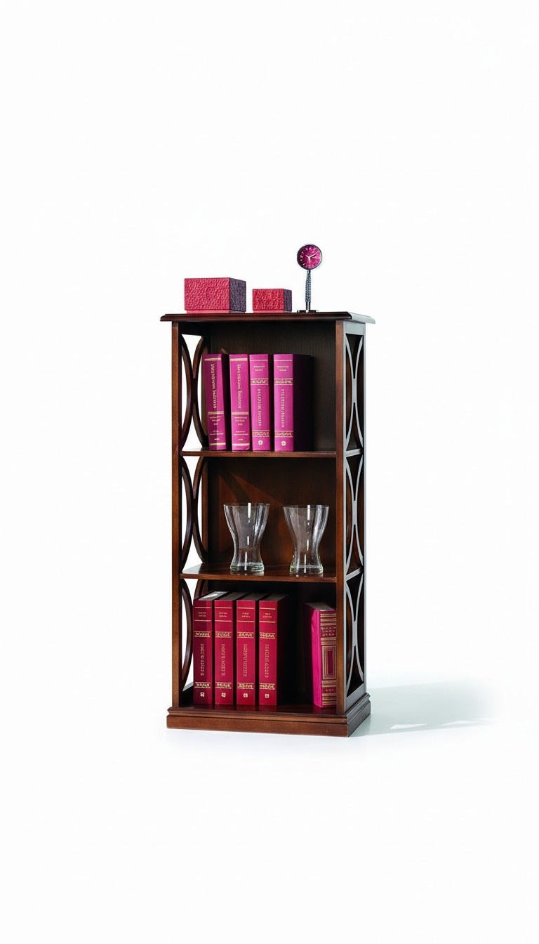 Bücher Schrank Schränke Luxus Holz Möbel Wohnzimmer Einrichtung aus Italien Neu