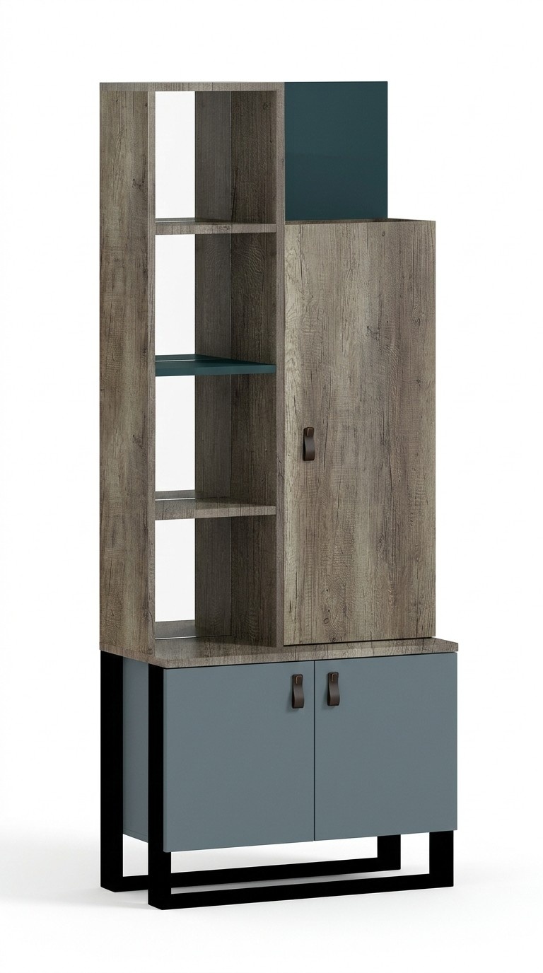Bücherregal Holzschrank Jugendzimmer Regal Möbel Modern Design Neu