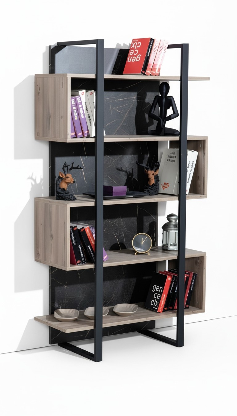 Bücherregal Modern Holz Kinderzimmer Braun Schrank Design Schlafzimmer