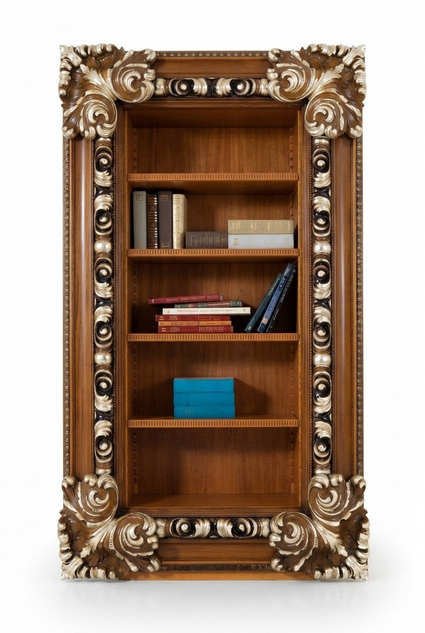Bücherregal Schrank Wohnzimmer Bücherregal Holz Büroschrank Schränke Italien Neu