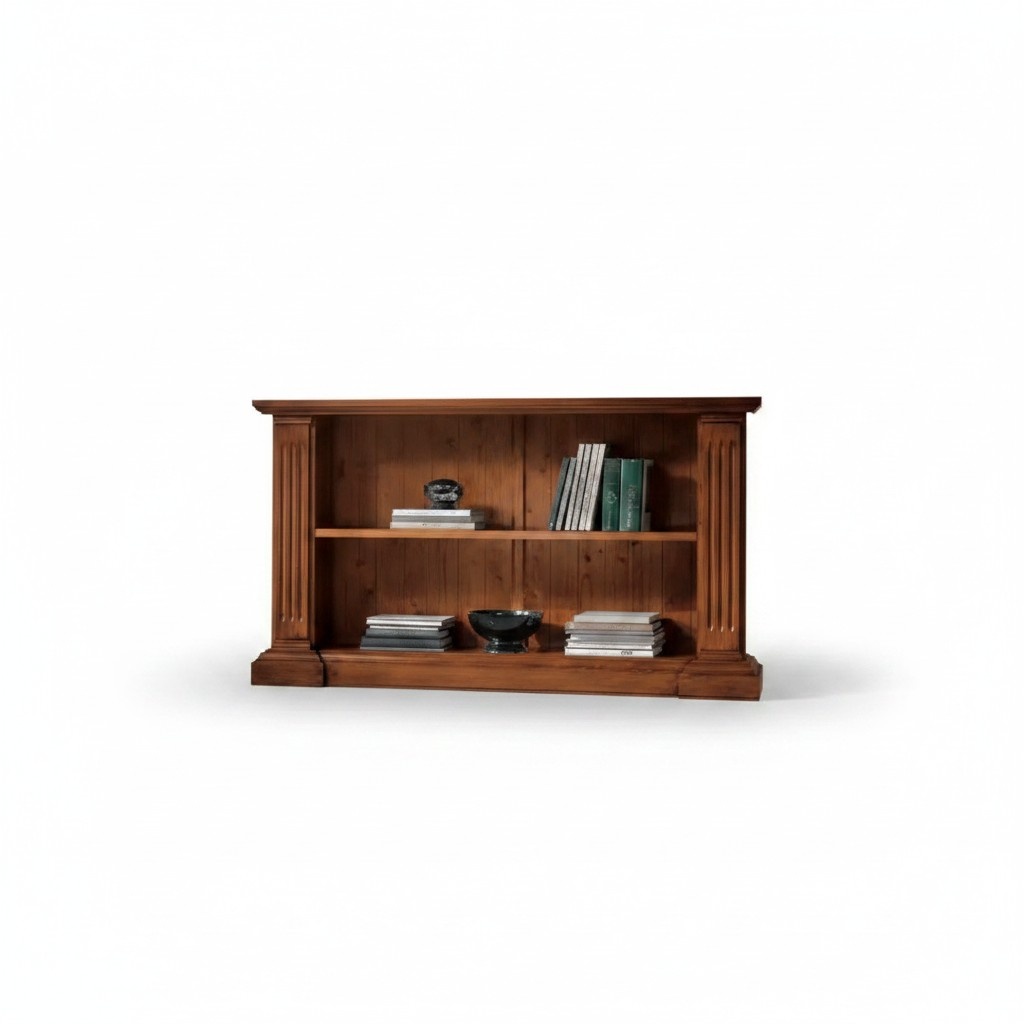 Bücherregal Stil Art déco Schrank Braun Möbel Schränke Regal Holz Neu