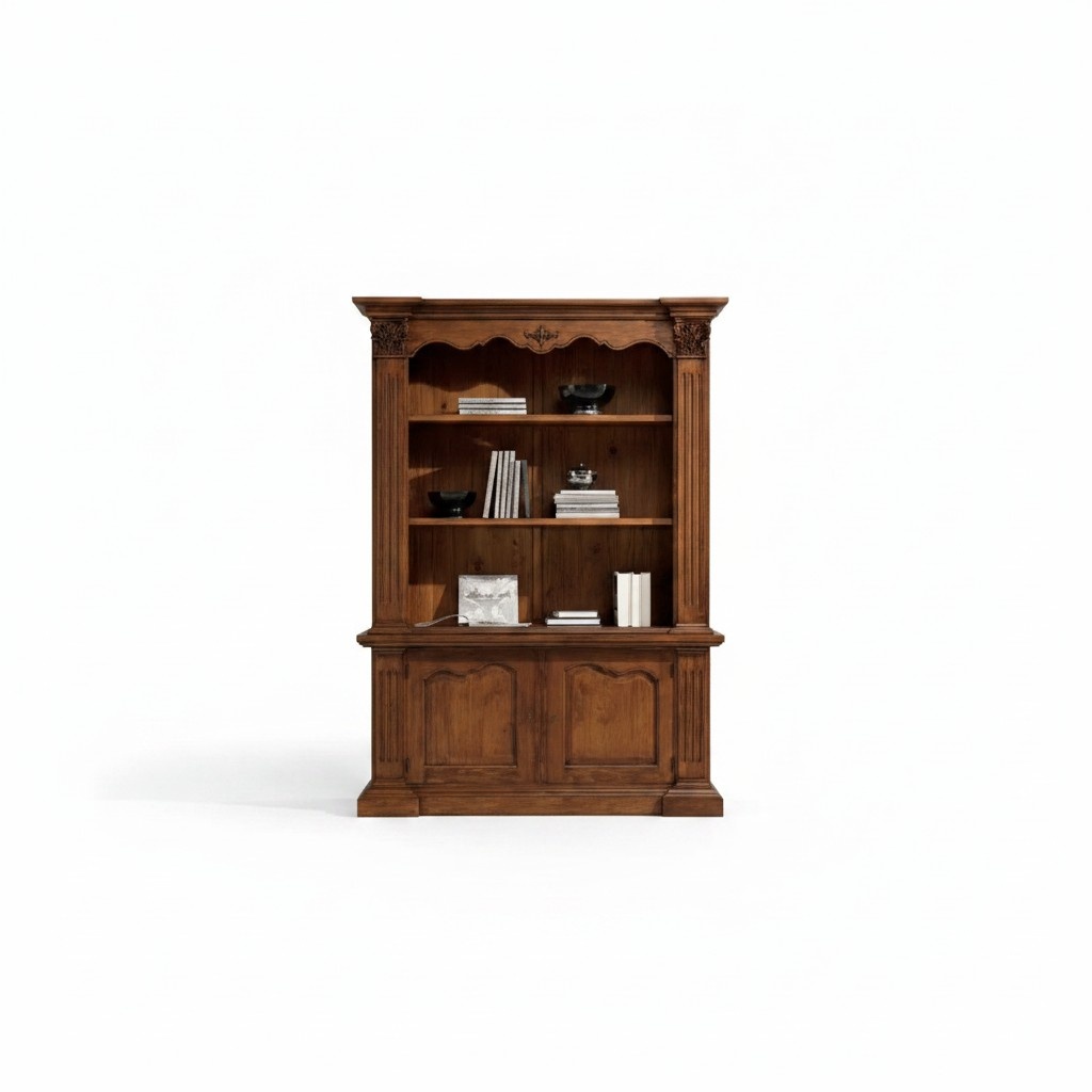 Bücherschrank Wohnwand Schrank Büro Möbel Regale Schränke Braun