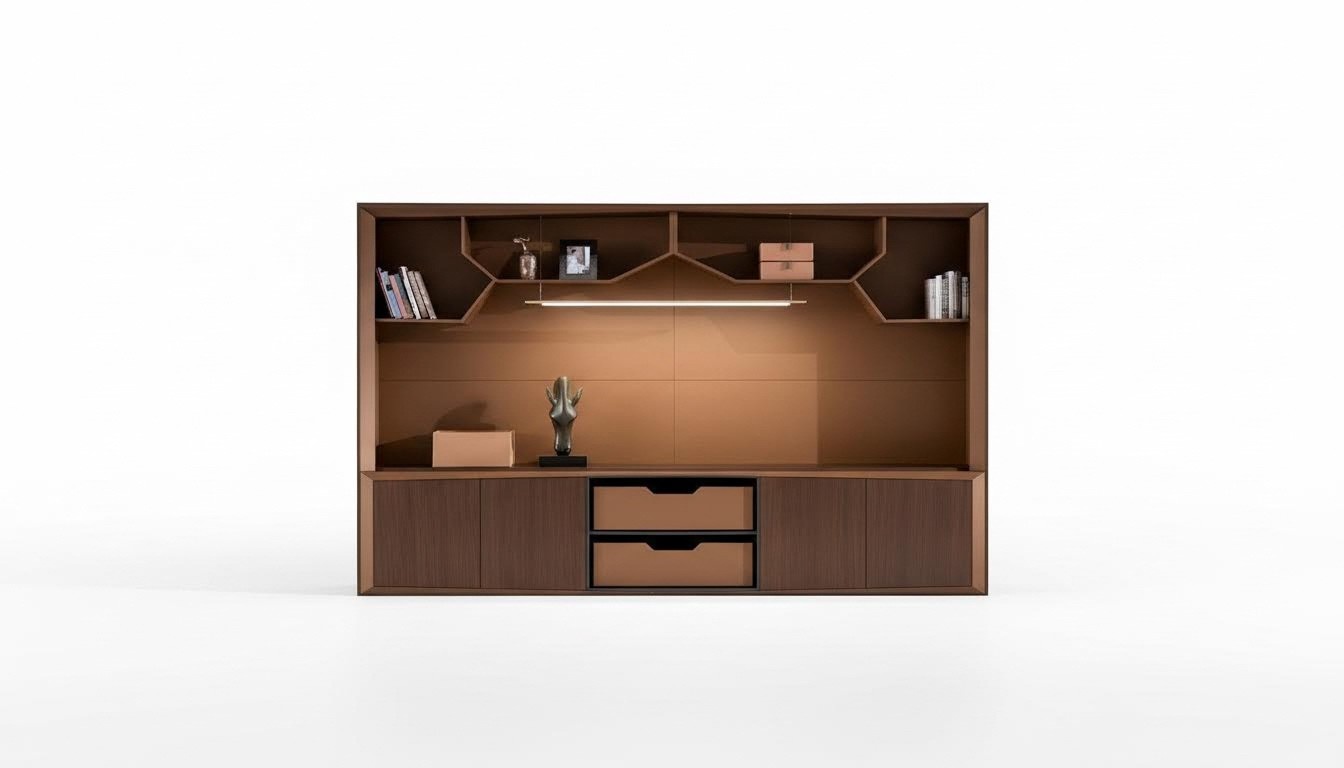 Büro Akten Regal Schrank Holz Regale Schränke Office Wohnzimmer Design Möbel Neu