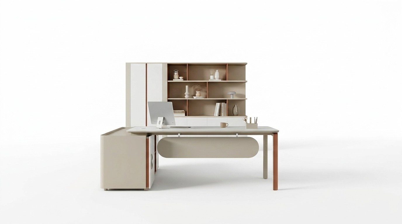 Büro Einrichtung Büroschrank Schreibtisch Homeoffice Schreibtisch Schrank 2tlg.