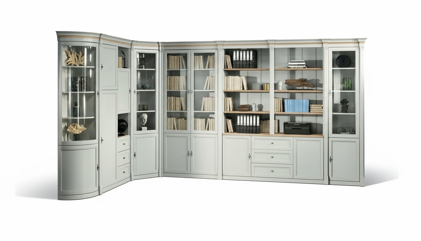 Büro Einrichtung Tisch mit Schubladen Arbeitszimmer Home Office Schreibtisch neu