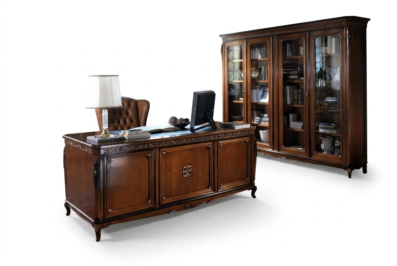 Büro Schreibtisch + Sessel Schreibtische Tisch Holztisch Stuhl Tische Neu 3tlg