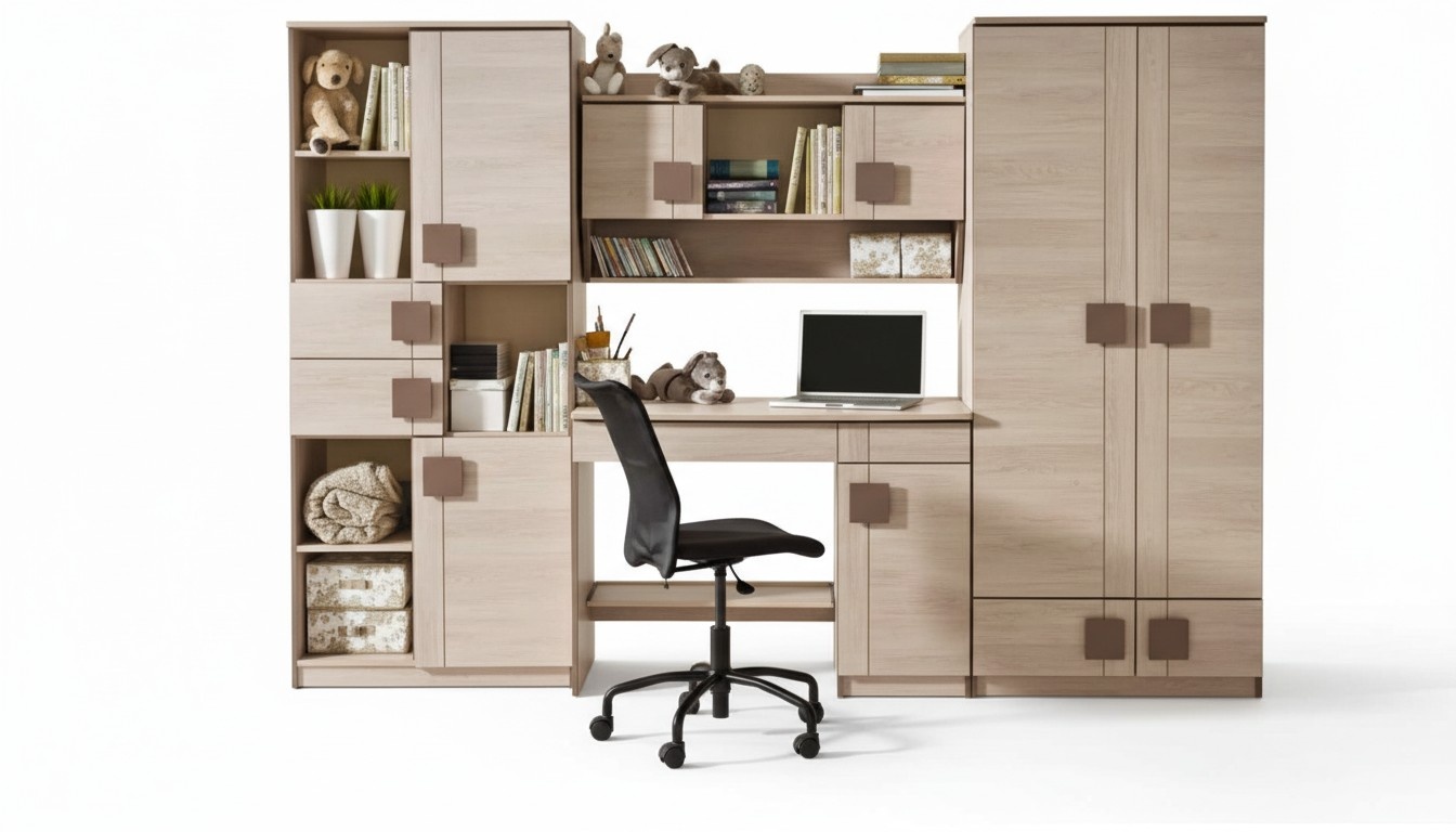 Büro Set Wandregal Schreibtisch Regal Schrank Jugendzimmer Büro Zimmer