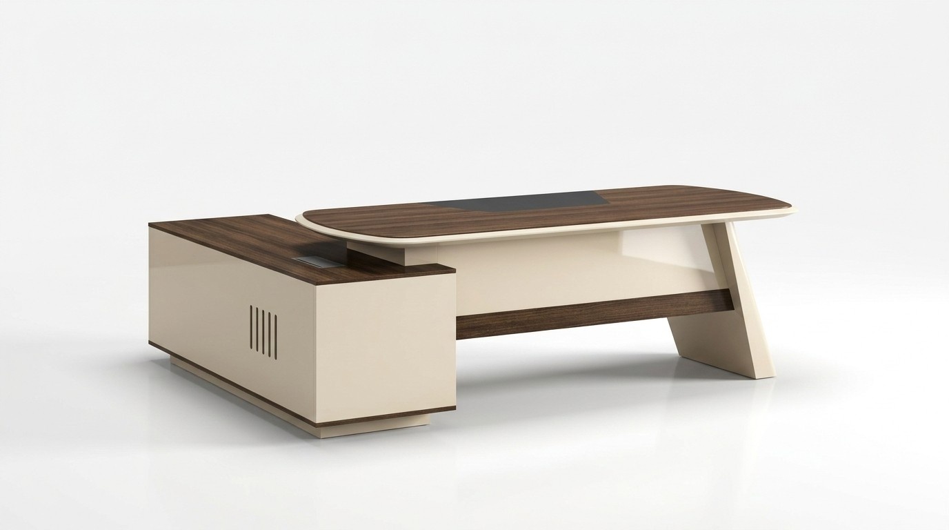 Büroeinrichtung Schreibtisch Tische Chef Tisch + Aktenschrank Regal 2tlg. Set